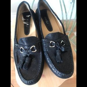 Vaneli Black Loafers Shoes with Tassel Size 9M